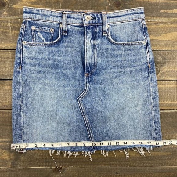 rag & bone NEW YORK Women's Blue Jean Denim Skirt Size 26 - Picture 8 of 9